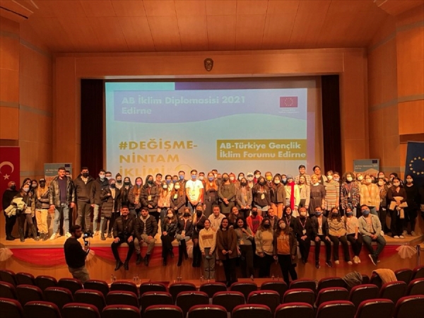 Edirne'de 'AB Türkiye Gençlik İklim Forumu' düzenlendi