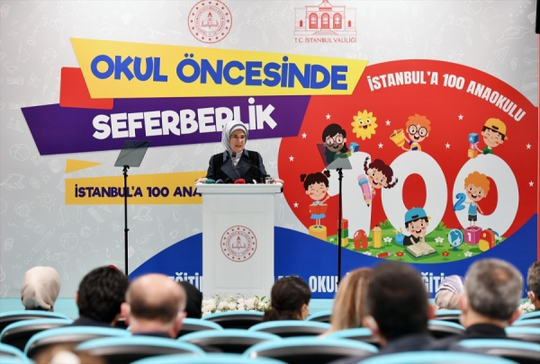 Emine Erdoğan: İstanbul'da 100 yeni anaokulu yapımı çalışmaları başlatıldı