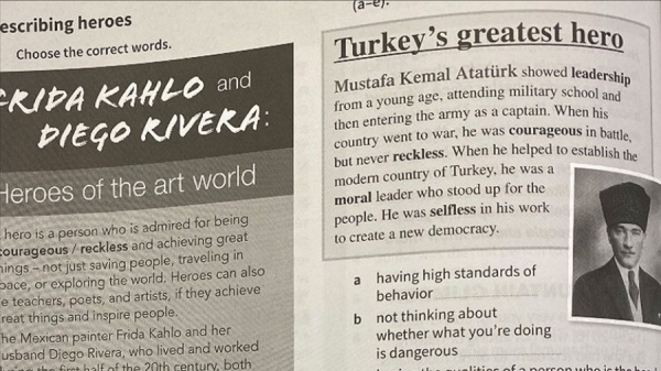 Rum yönetimi: Atatürk'ün anlatıldığı kitabın sayfasını yırtmakla yetinmedi, kitabı toplatıyor
