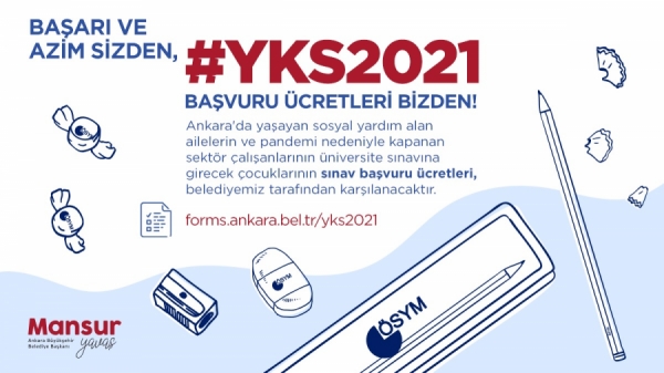 YKS ücretlerini Ankara Büyükşehir Belediyesi ödeyecek
