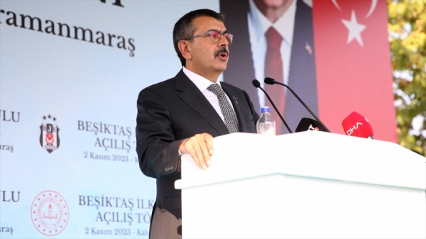 Bakan Tekin, Adıyaman'daki Beşiktaş İlkokulu'nun açılışında konuştu