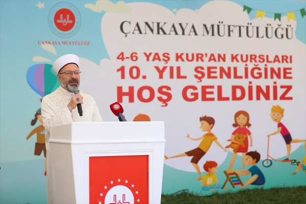 Diyanet İşleri Başkanı Erbaş açıkladıı: 4-6 yaş Kur'an kurslarından 1 milyon çocuk mezun oldu