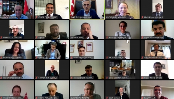 32 ülkeden eğitim müşavirleriyle online toplantı 