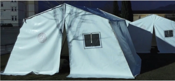 Meslek liselerinin ürettiği çadırlar deprem bölgesine gönderildi