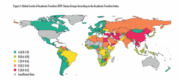Türkiye akademik özgürlük sıralamasında nerede?